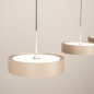 Foto 15801-16: Beige moderne led 3-lichts hanglamp met verstelbare hoogte
