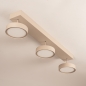 Foto 15801-4: Beige moderne led 3-lichts hanglamp met verstelbare hoogte