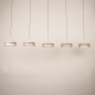 Foto 15803-13: Beige moderne led 5-lichts hanglamp met verstelbare hoogte