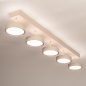 Foto 15803-3: Beige moderne led 5-lichts hanglamp met verstelbare hoogte