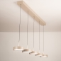 Foto 15803-4: Beige moderne led 5-lichts hanglamp met verstelbare hoogte