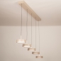 Foto 15803-6: Beige moderne led 5-lichts hanglamp met verstelbare hoogte