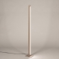 Foto 15809-3: Minimalistische beige vloerlamp met draaibare LED verlichting