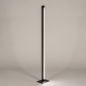 Foto 15810-5: Strakke zwarte vloerlamp met draaibare LED-strip