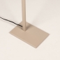 Foto 15811-12: Slanke beige vloerlamp met richtbare LED-verlichting, dimbaar met touchdimmer