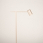 Foto 15811-4: Slanke beige vloerlamp met richtbare LED-verlichting, dimbaar met touchdimmer