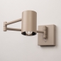 Foto 15813-4: Beige wandlamp met knikarm en dimbare led verlichting 