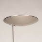 Foto 15815-11: Moderne led uplight vloerlamp met leesarm in staal en dimbare led verlichting