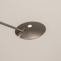 Foto 15815-13: Moderne led uplight vloerlamp met leesarm in staal en dimbare led verlichting