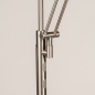 Foto 15815-14: Moderne led uplight vloerlamp met leesarm in staal en dimbare led verlichting