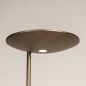 Foto 15816-10: Moderne led uplighter met leeslamp in brons en dimbare led verlichting