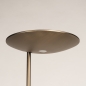 Foto 15816-11: Moderne led uplighter met leeslamp in brons en dimbare led verlichting