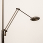 Foto 15816-12: Moderne led uplighter met leeslamp in brons en dimbare led verlichting