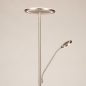 Foto 15818-2: Led uplighter met flexibele leeslamp in RVS