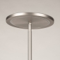 Foto 15818-7: Led uplighter met flexibele leeslamp in RVS