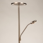 Foto 15829-3: Luxe LED-vloerlamp in brons met uplighter en leeslamp