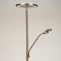 Foto 15829-4: Luxe LED-vloerlamp in brons met uplighter en leeslamp