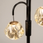 Foto 15830-10: Luxe vloerlamp met amberkleurige glazen bollen met organische vormen 