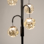 Foto 15830-8: Luxe vloerlamp met amberkleurige glazen bollen met organische vormen 