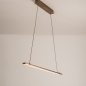 Foto 15855-3: Ausziehbare LED-Pendelleuchte in Bronze mit dimmbarer LED-Beleuchtung
