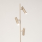 Foto 15861-2: Beige koker vloerlamp met drie lichtpunten