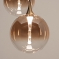 Foto 15865-10: 5-lichts hanglamp met glazen bollen en dimbare LED verlichting