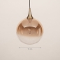 Foto 15867-1: Glazen hanglamp met dimbare LED verlichting 