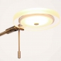 Foto 15871-10: Design led vloerlamp met uplighter en dimbare leeslamp in het brons