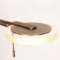 Foto 15871-11: Design led vloerlamp met uplighter en dimbare leeslamp in het brons