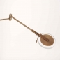 Foto 15871-17: Design led vloerlamp met uplighter en dimbare leeslamp in het brons