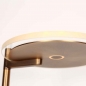 Foto 15871-7: Design led vloerlamp met uplighter en dimbare leeslamp in het brons