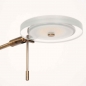 Foto 15871-9: Design led vloerlamp met uplighter en dimbare leeslamp in het brons