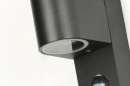 Foto 15892-10: Up-down wandlamp GU10 voor buiten met bewegingssensor