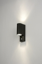Foto 15892-2: Up-down wandlamp GU10 voor buiten met bewegingssensor