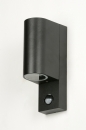 Foto 15892-6: Up-down wandlamp GU10 voor buiten met bewegingssensor