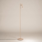 Foto 15894-3: Beigefarbene LED-Stehlampe mit verstellbarem Spot und dimmbarem LED-Licht