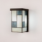 Foto 15898-3: Buitenlamp met Tiffany glas in Art Deco stijl 