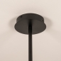 Foto 15926-12: Schwarze runde LED-Deckenlampe mit Dimmfunktion über den Lichtschalter