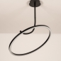 Foto 15926-7: Schwarze runde LED-Deckenlampe mit Dimmfunktion über den Lichtschalter