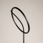 Foto 15927-10: Zwarte led vloerlamp met flexibele lichtcirkel