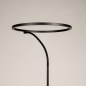 Foto 15927-12: Zwarte led vloerlamp met flexibele lichtcirkel