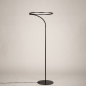Foto 15927-5: Zwarte led vloerlamp met flexibele lichtcirkel