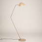 Foto 15929-2: Beige vloerlamp met draaibare kap en trekschakelaar E27