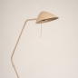 Foto 15929-3: Beige vloerlamp met draaibare kap en trekschakelaar E27