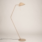 Foto 15929-5: Beige vloerlamp met draaibare kap en trekschakelaar E27