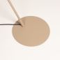Foto 15929-7: Beige vloerlamp met draaibare kap en trekschakelaar E27