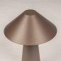 Foto 15938-6: Draadloze design lamp mushroom in bruin met dimbare led verlichting