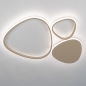 Foto 15940-4: Beige led plafondlamp met organische vormen