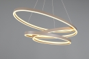Foto 15977-3: Grote ovale led hanglamp in het beige
