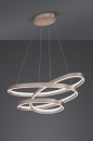 Foto 15977-9: Grote ovale led hanglamp in het beige